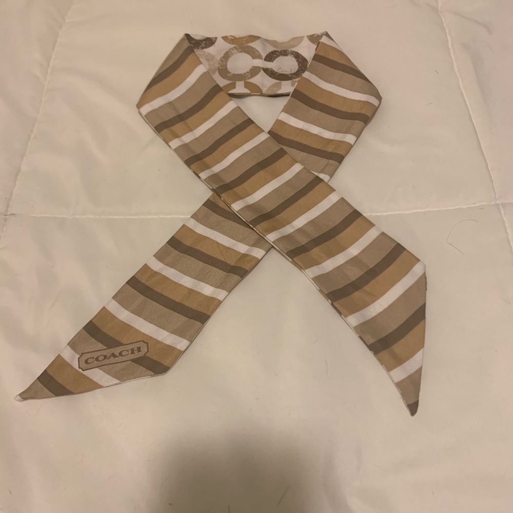 Coach scarf brown